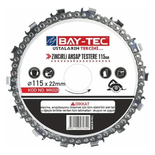 Bay-Tec MK0286-12 Zincirli Ahşap Testere 180MM