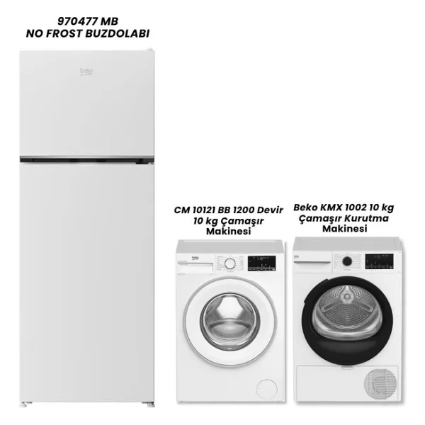 Beko 970477 MB Buzdolabı - cm 10121 Çamaşır - Kmx 1002