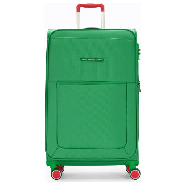 Benetton 14BNT2800-01 Kumaş Yeşil Büyük Boy Valiz