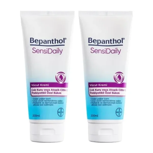 Bepanthol SensiDaily 200 ml 2 Adet Vücut Kremi