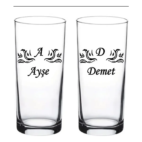 Black Bonds Isme Özel Baskılı Rakı Bardağı 2 Li