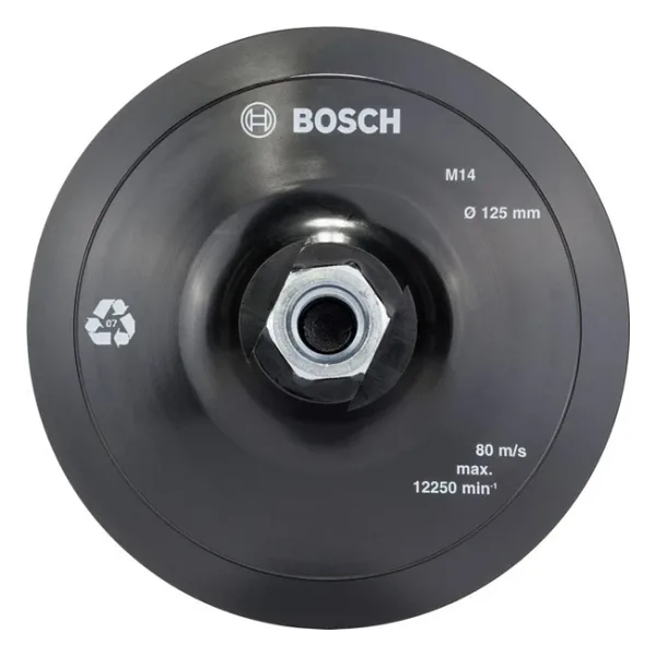 Bosch 125 mm M14 Kağıt Zımparalar için Taban