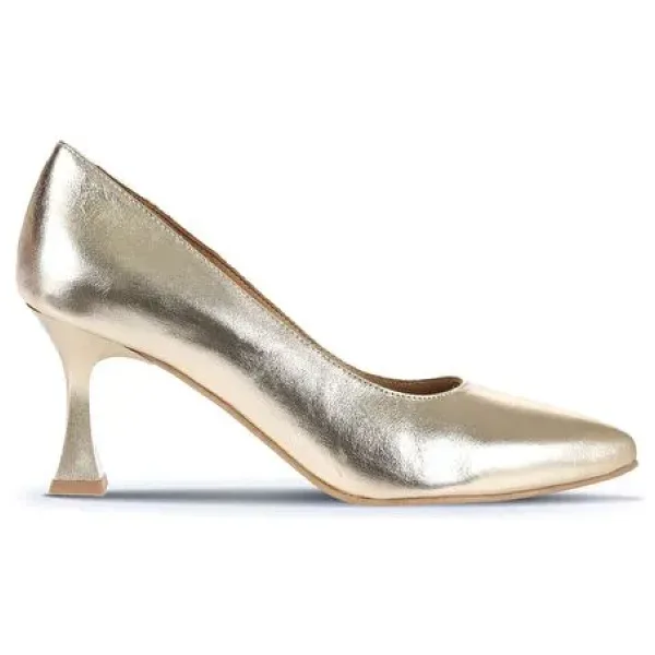 Bueno Shoes 01WA1401 Altın Kadın Topuklu Ayakkabı