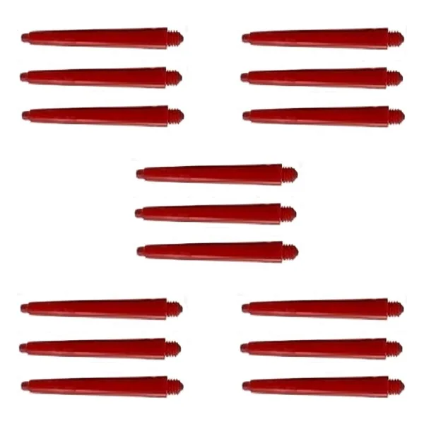 DARTSAN 5 SET (15 Adet) 35 mm NYLON DART ŞAFT-SHAFT (KIRMIZI)