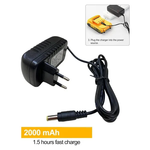 Depolife Şarjlı Matkap Için Şarj Adaptörü 24V 20V 18V 16.8V 14V ve 12 Volt Li-On Pil Şarj Üniversal