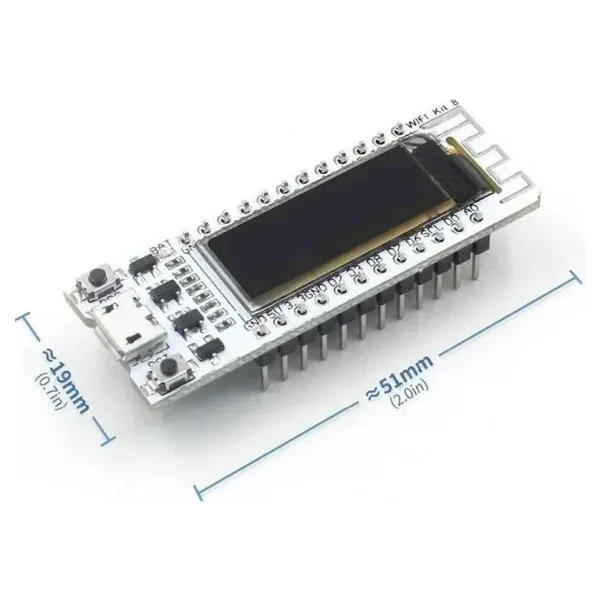 Esp8266 Tabanlı 0.91'' Oled Ekran 32Mb Geliştirme Kartı