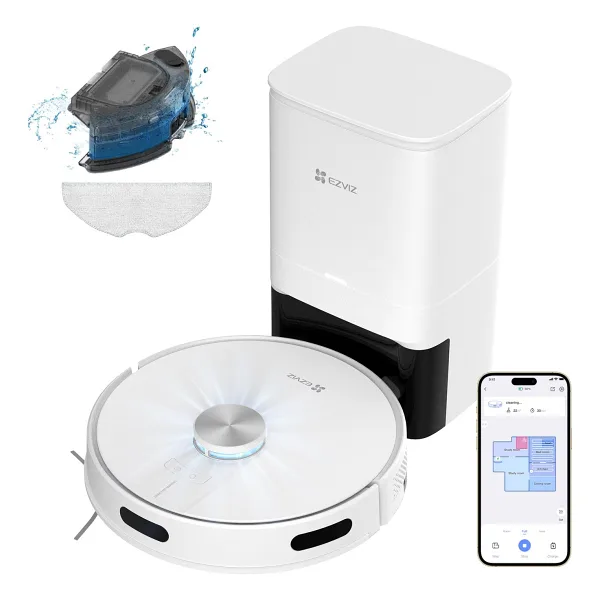 Ezviz RE4 Plus Çöp İstasyonlu Akıllı Robot Süpürge
