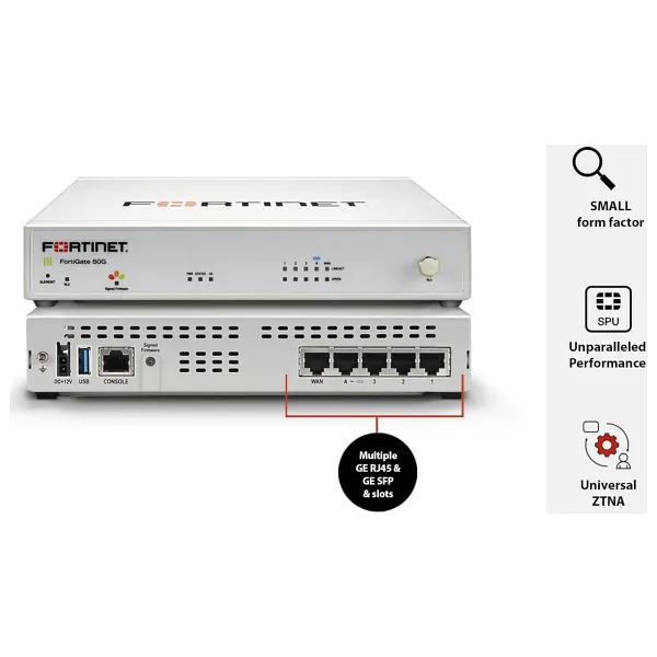 Fortinet FortiGate FG-50G-BDL-950-36 3 Yıl Lisans Firewall