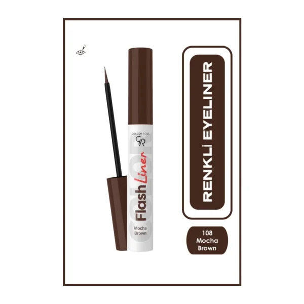 Golden Rose Flash Liner 108 Mocha Brown Eyeliner