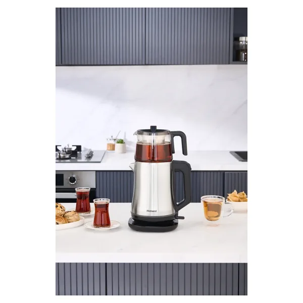 Homend Royaltea Elegant 1777H Cam Demlikli Çay Makinesi
