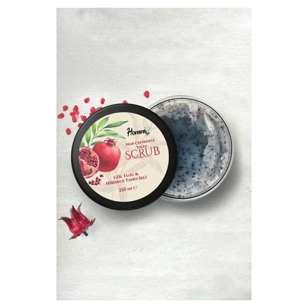 Homm Bitkisel Türkiye Homm Life Nar Çekirdeği Yağlı Bitki Tanecikli Scrub 250 Ml
