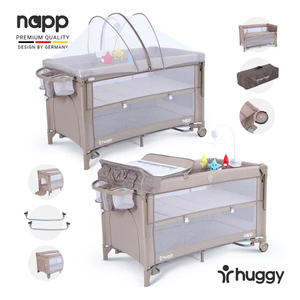 Huggy Napp 6 in 1 Anne Yanı Park Yatak