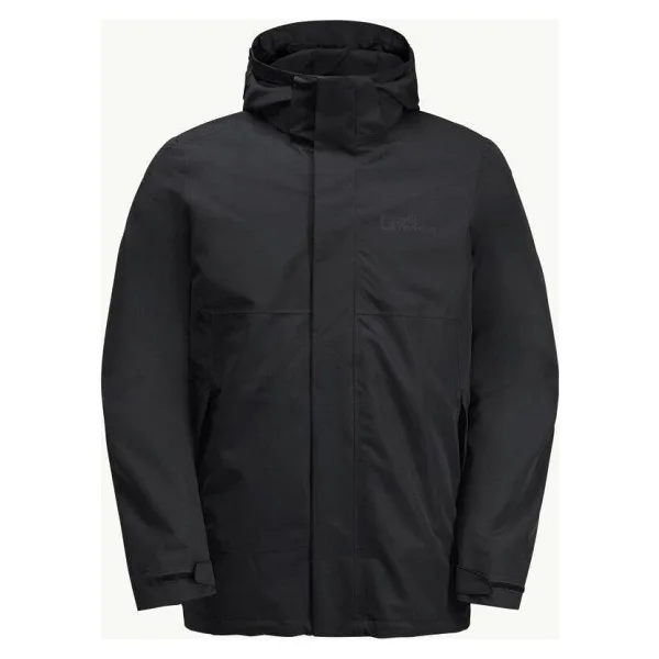 Jack Wolfskin Luntal 3IN1 1116251 Kapüşonlu Erkek Su Geçirmez Mont