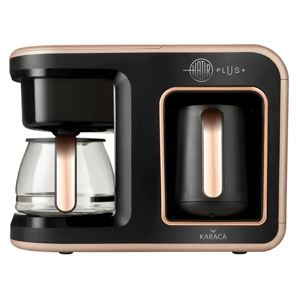 Karaca Hatır Plus 2 in 1 Black Copper Filtre Kahve Makinesi