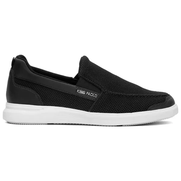 King Paolo King Paolo F1182 Loafer Krakers Erkek Memory Foam Casual Ayakkabı Siyah