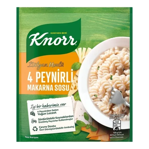 Knorr 50 gr 4 Peynirli Makarna Sosu
