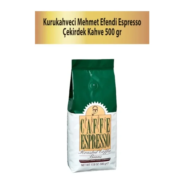 Kurukahveci Mehmet Efendi Caffe Espresso Çekirdek Kahve 500 gr