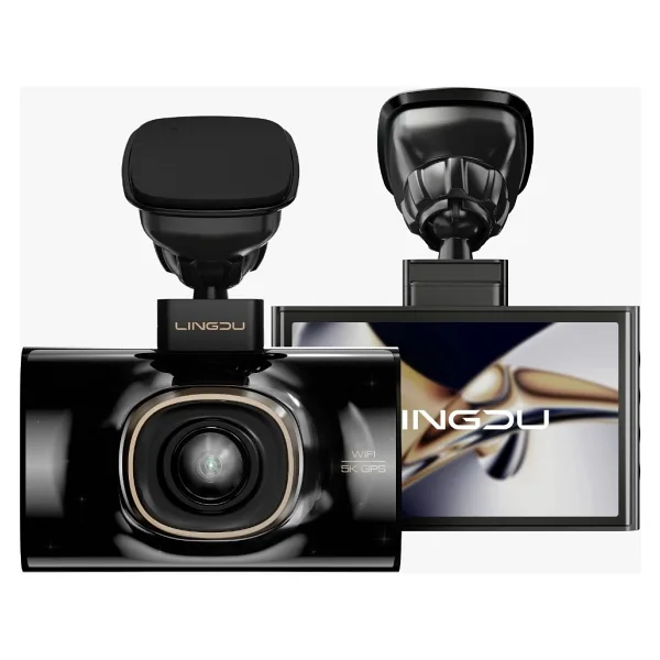 Lingdu Ld02 5K 3 inç Ekran 150° 2 Kameralı 64Gb Araç İçi Kamera (Türkiye'de ilk Kamera)