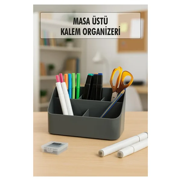 Masaüstü Kalem & Düzenleyici Kalemlik Füme