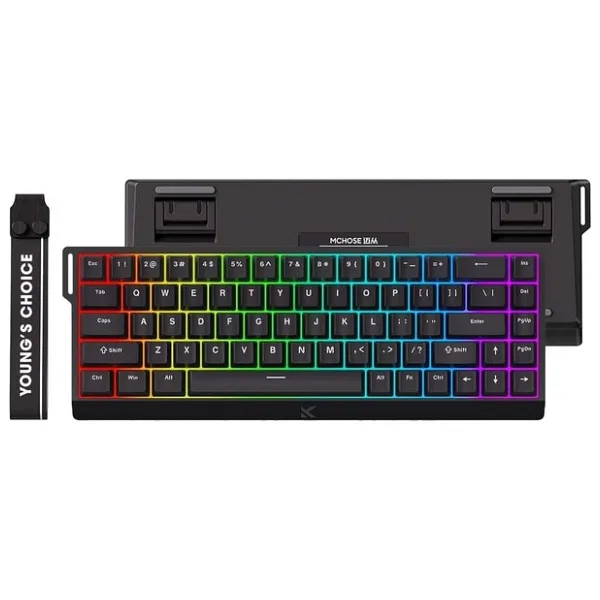 MCHOSE Ace68 E-sport Black%65 HE Uranus Manyetik Switch RGB Hotswap Mekanik Gaming Klavye