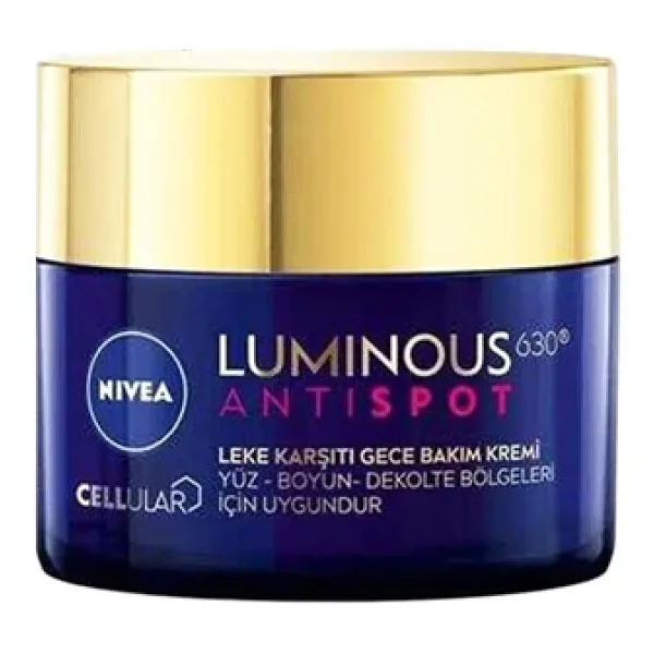 Nivea Luminous 630 Leke Karşıtı Gece Yüz Bakım Kremi 50 ml