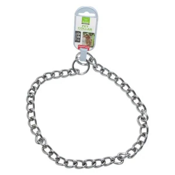 Nunbell Boğma Zincir Köpek Boyun Tasması 4 mm x 65 cm
