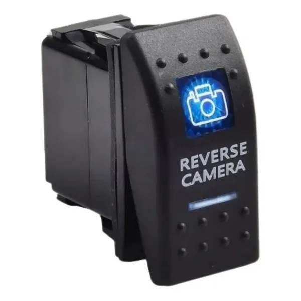 ON-OFF Mavi Işıklı Anahtar 5-Pin 12V-24V - Reverse Camera