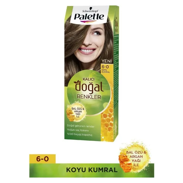 Palette Kalıcı Doğal Renkler 6.0 Koyu Kumral Saç Boyası