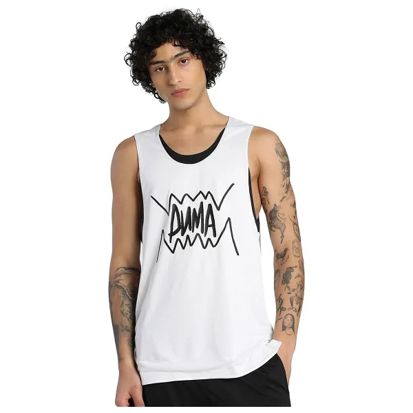 PUMA Erkek Jaws Core Tank Atlet PUMA White XS