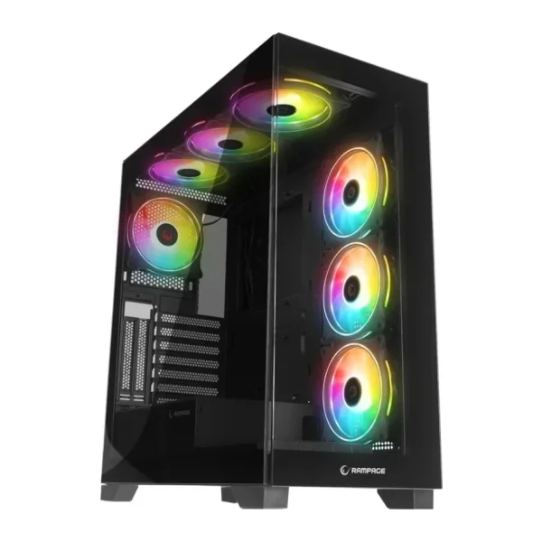 Rampage Hydra V3 RGB Fanlı Siyah ATX Oyuncu Kasası