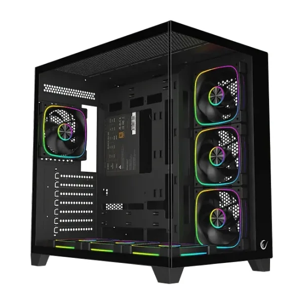 Rampage Sealite ARGB Fanlı 850 W Siyah ATX Oyuncu Kasası