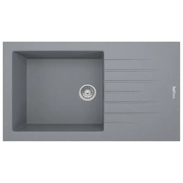 RealStone Assos P011 86 XL Tezgah Üstü Gri Granit Eviye