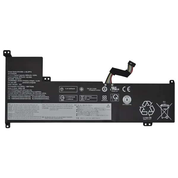 RETRO Lenovo IdeaPad 3-17IML05, L19L3PF4 Notebook Bataryası - Ver.1 - 3 Cell