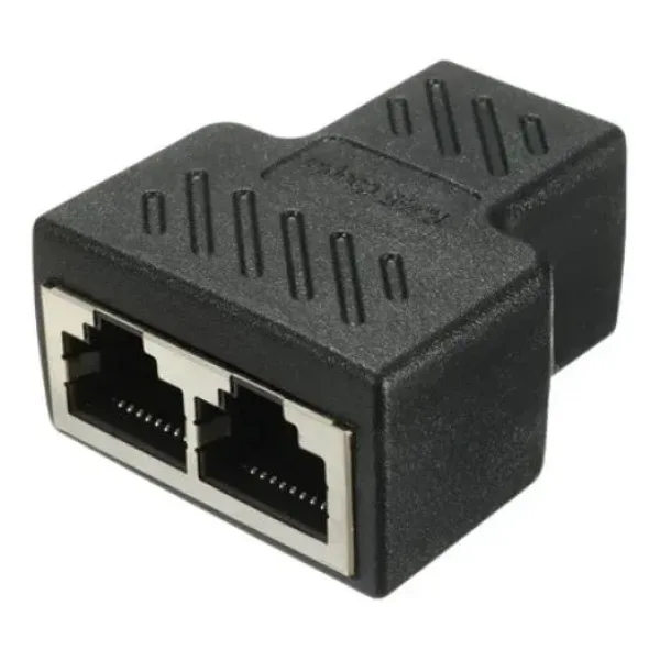 RJ45 1-to-2 Dişi Çoklayıcı Ethernet Konnektörü