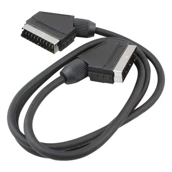 SCART SCART KABLO 3 METRE 7 MM SİYAH POŞETLİ POWERMASTER