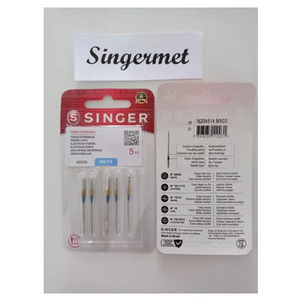 Singer Dikiş Makinesi İğnesi 2045- 90/14 Numara N2045- 90/14
