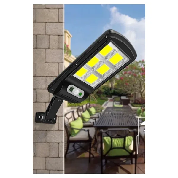 Solar Güneş Enerjili Led Bahçe Aydınlatması 120 Ledli 3 Modlu Hareket Sensörlü Su Geçirmez Lambası