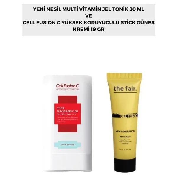 The Fair. Multi Vitamin Jel Tonik 30 Ml Ve Cell Fusion C Stick Güneş Kremi 19 G