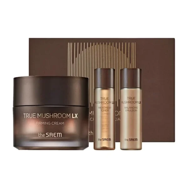 The Saem True Mushroom Lx Firming Cream Special Set - Sıkılaştırıcı & Besleyici Bakım Seti