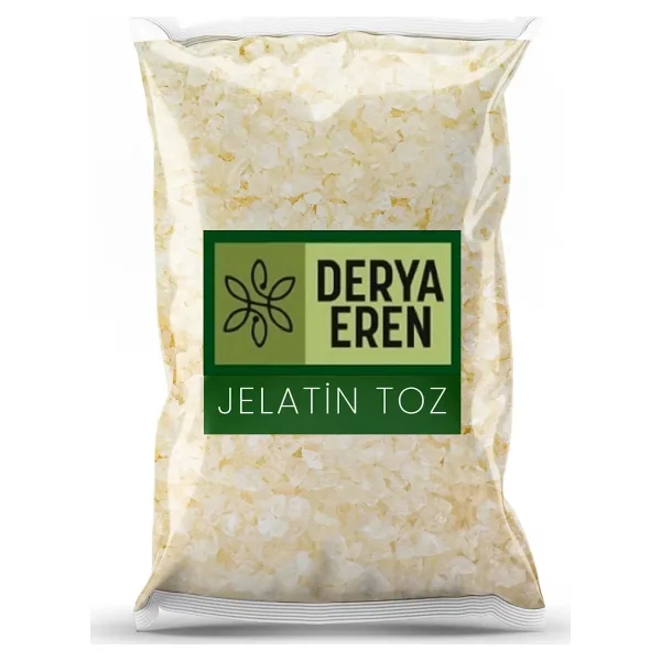 Toz Jelatin (Sığır Jelatini) (220 Bloom) (E441) Gelatine 100g