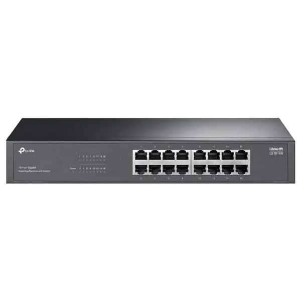 TP-Link LS1016G 16 Port 10/100/1000 Mbps Gigabit Switch