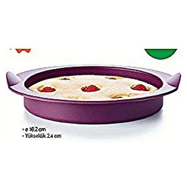 Tupperware Silikon Pişirme Kalıbı Yuvarlak Mor