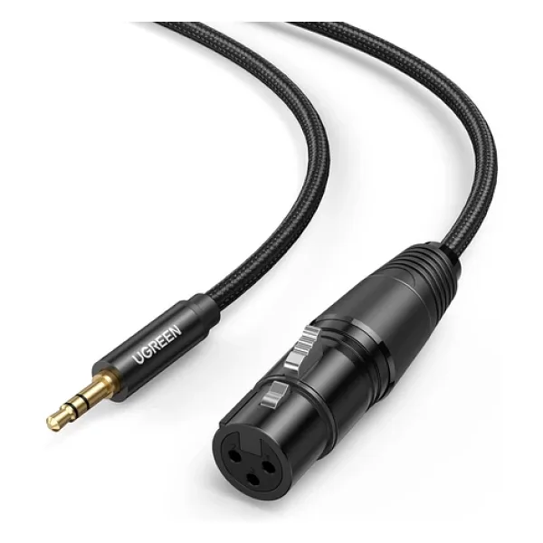 Ugreen 3.5Mm Erkek - Xlr Dişi Mikrofon / Ses Kablosu 2M, 20244