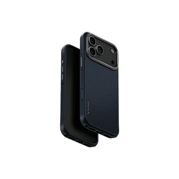 Uniq Keva Max İphone 17 Pro Max Karbon Magsafe Uyumlu Telefon Kılıfı - Mavi