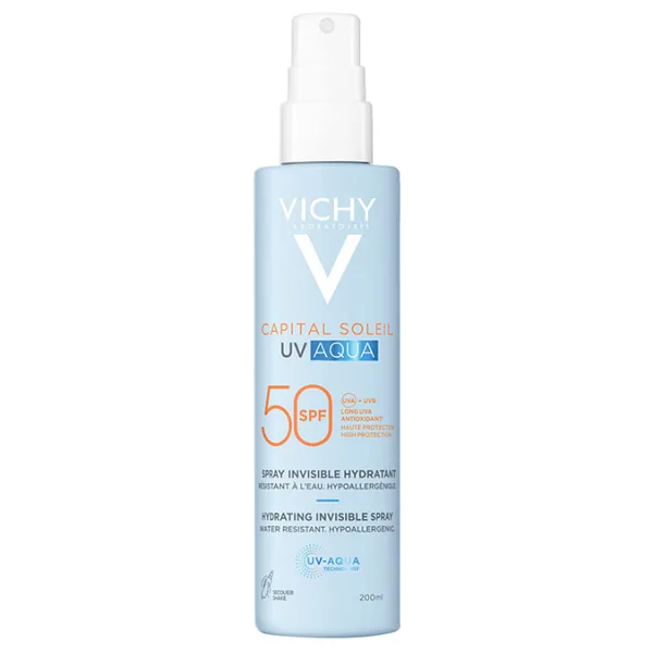 Vichy Capital Soleil Uv Aqua 200 ml 50 Faktör Vücut Güneş Kremi