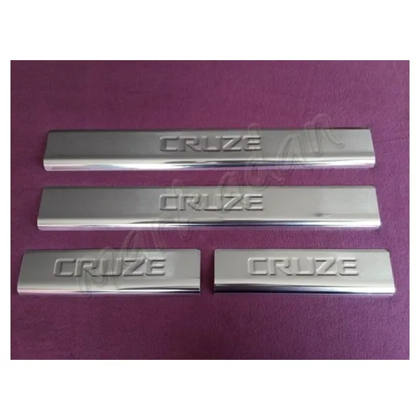 Woc Chrome Chevrolet Cruze Krom Kapı Eşiği 2009-2016 4 Parça Paslanmaz Çelik