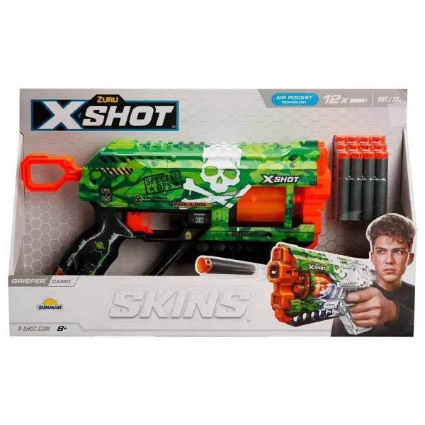 X-Shot Skins Griefer 12 Dartlı