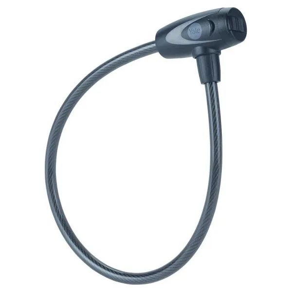 Yale Essential Kablolu Bisiklet Kilidi 10mm Anahtarlı Siyah