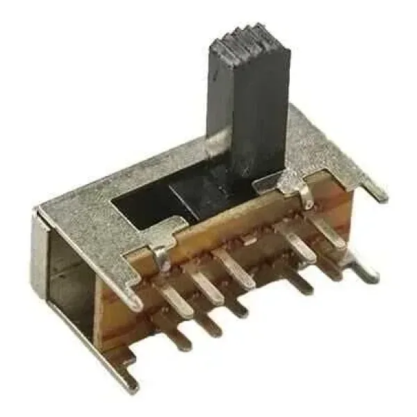 4 Konumlu 10-Pin Sürgülü Switch - 90 Derece