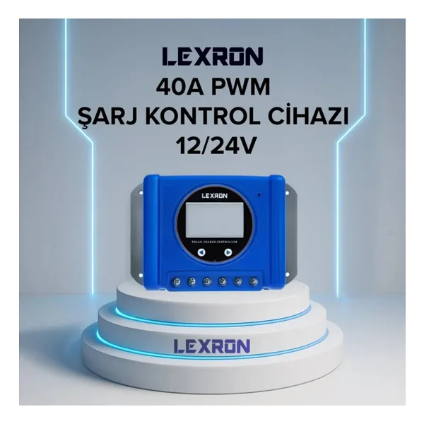 40 Amper 12/24v Solar Pwm Şarj Kontrol Cihazı Lexron